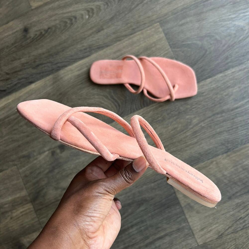 Jeffrey Campbell Orange Leather Sandals Size 7